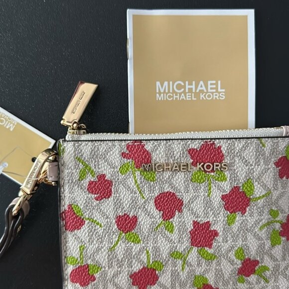 MICHAEL Michael KorsJet Set Travel Small Top Zip Coin D Holder Wallet Wristlet - Picture 6 of 7